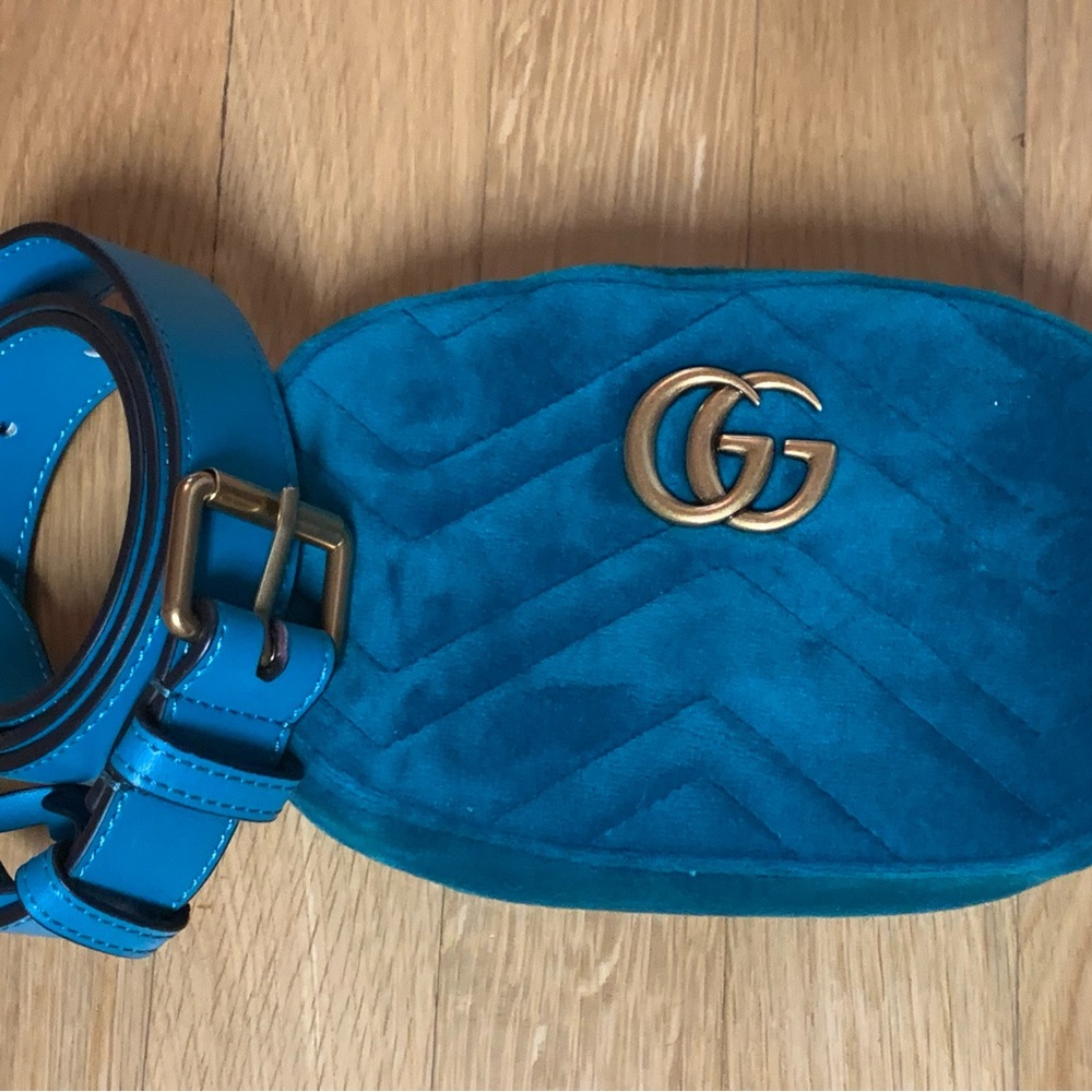 Gucci Marmont Belt Bag Matelasse Velvet
